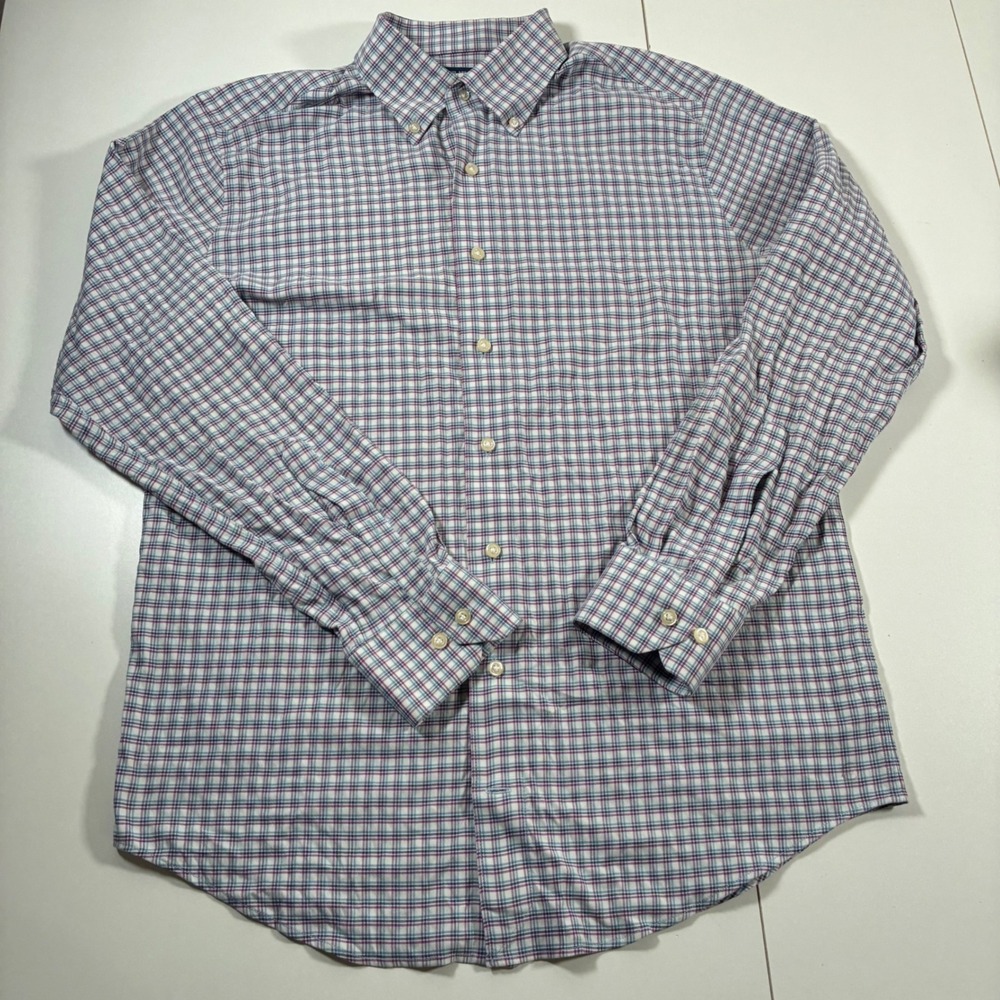 Peter Millar Crown Crafted Wynton Performance Sport Shirt Large Nylon Stretch - Picture 2 of 9
